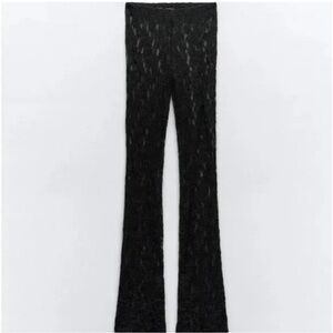 Zara lace slit legging